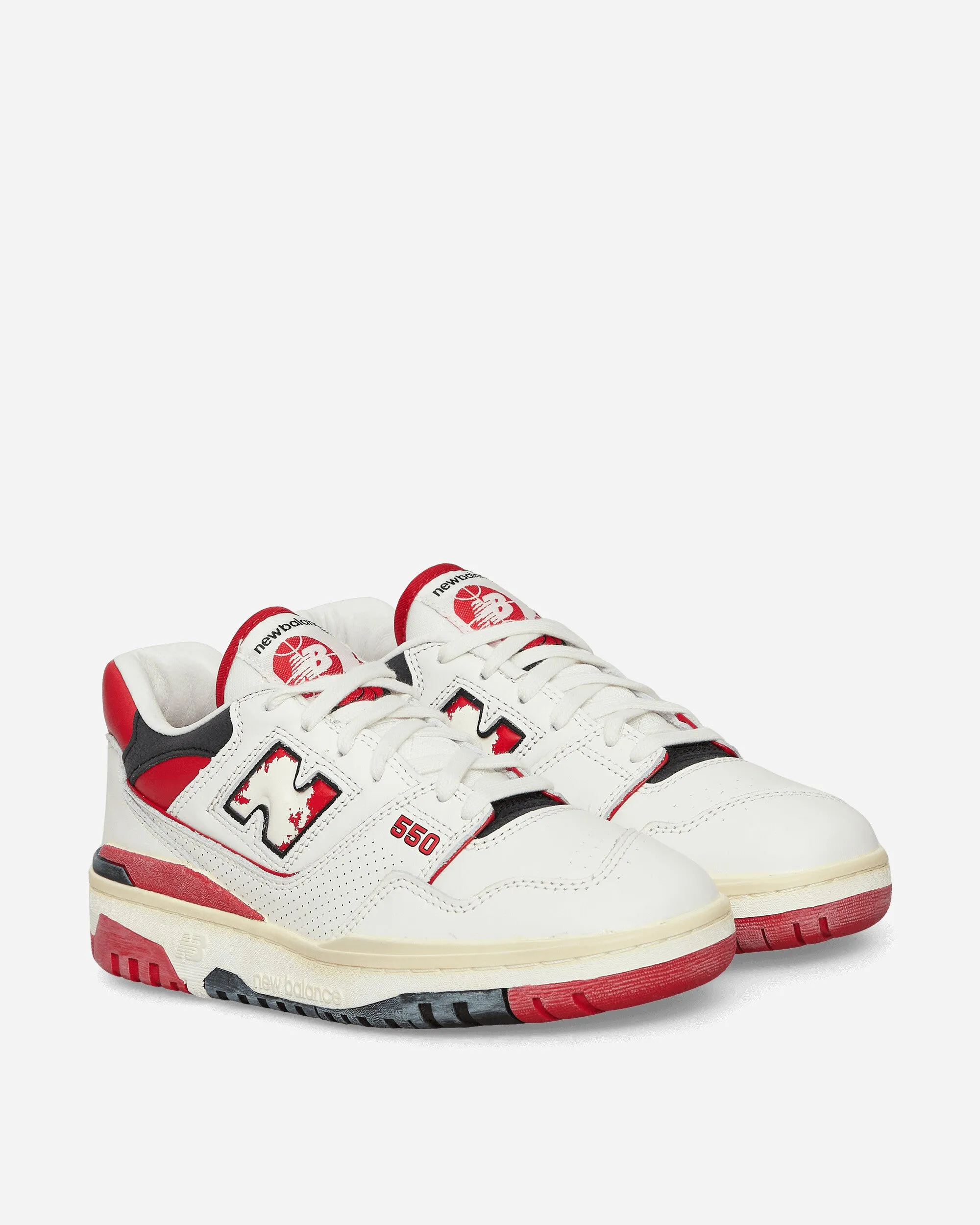 550 Sneakers Off White / Rot