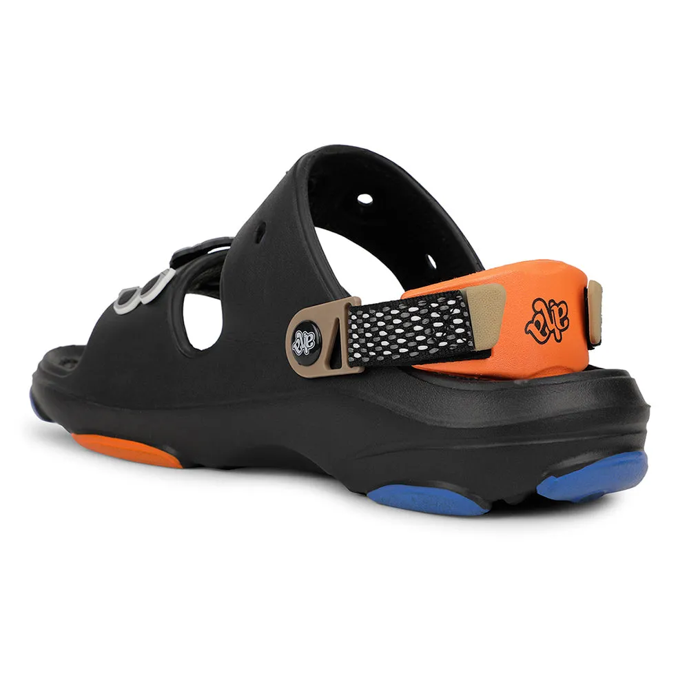 A-HA Bequemer Schwarzer Sandale Für Herren ZQ-HXM-03 Von Liberty