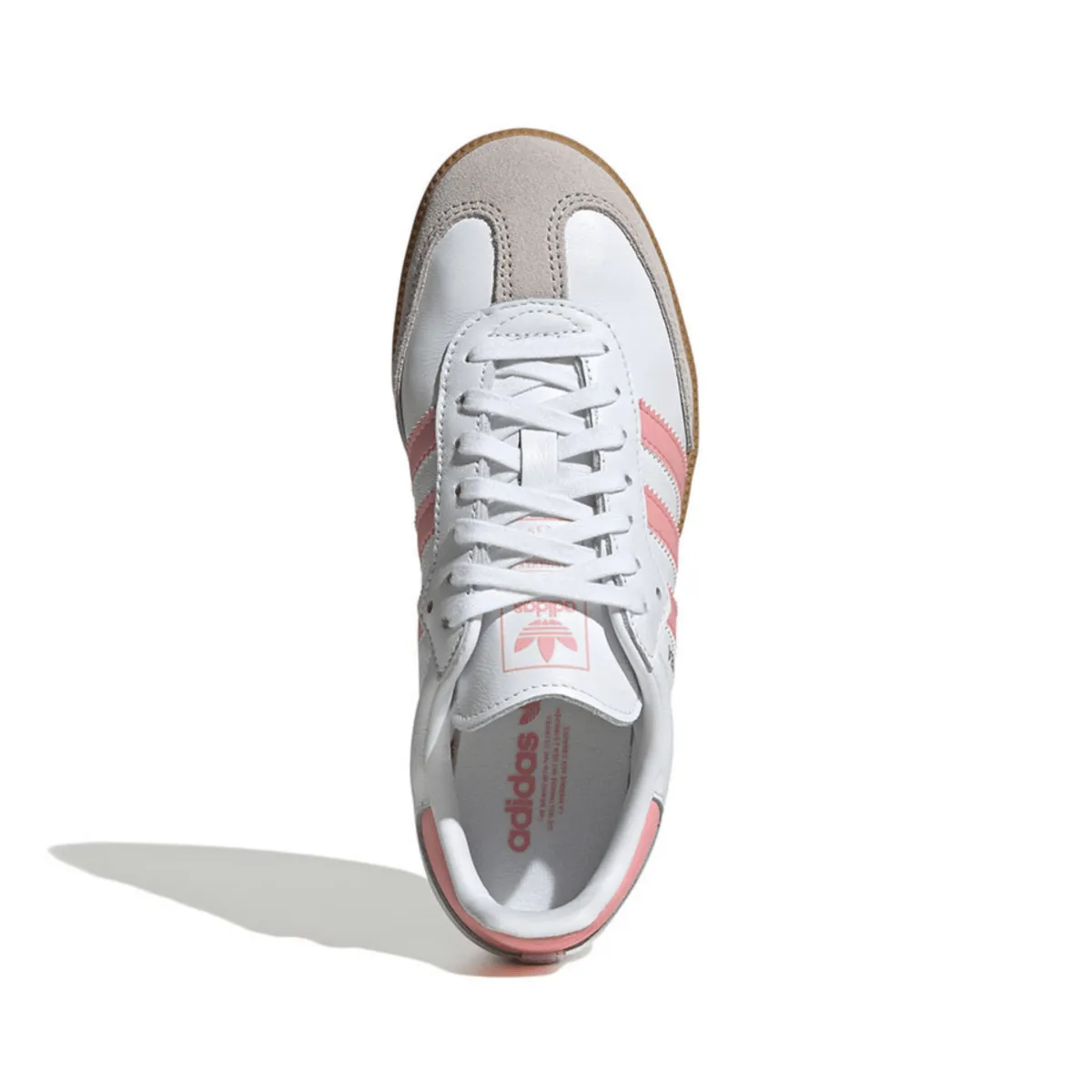 Adidas Kinderschuhe (Grundschule) Samba OG Wolkenweiß/Halbrosa Glitzer/Gummi