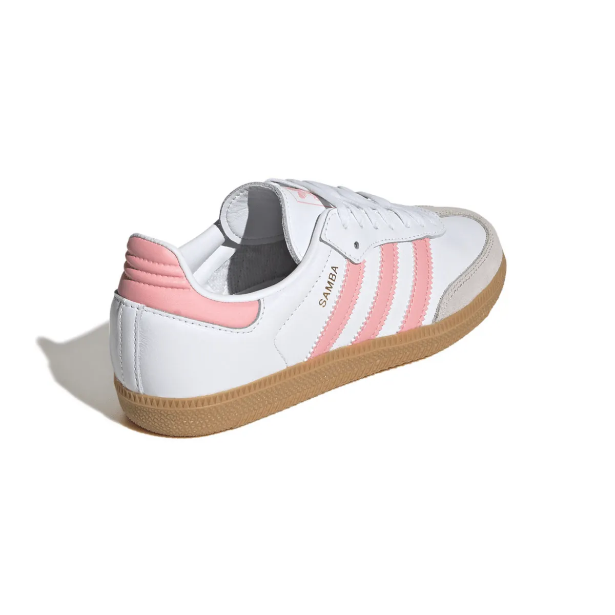 Adidas Kinderschuhe (Grundschule) Samba OG Wolkenweiß/Halbrosa Glitzer/Gummi