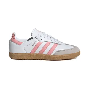 Adidas Kinderschuhe (Grundschule) Samba OG Wolkenweiß/Halbrosa Glitzer/Gummi
