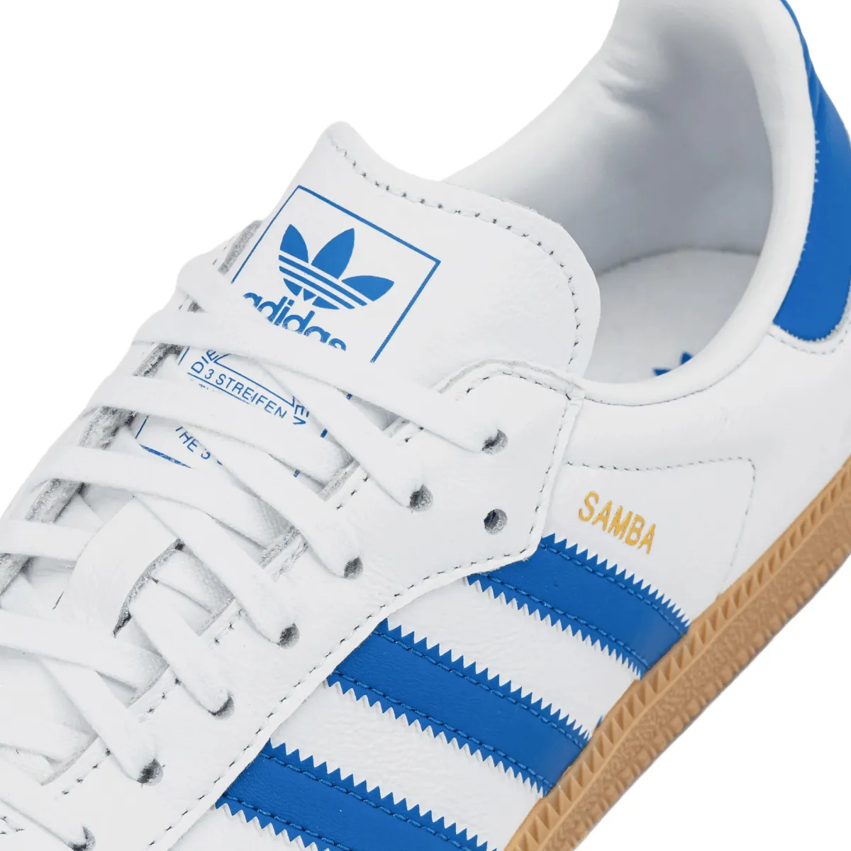 Adidas Kinder (Vorschule) Samba OG Wolkenweiß/Blau/Gummi