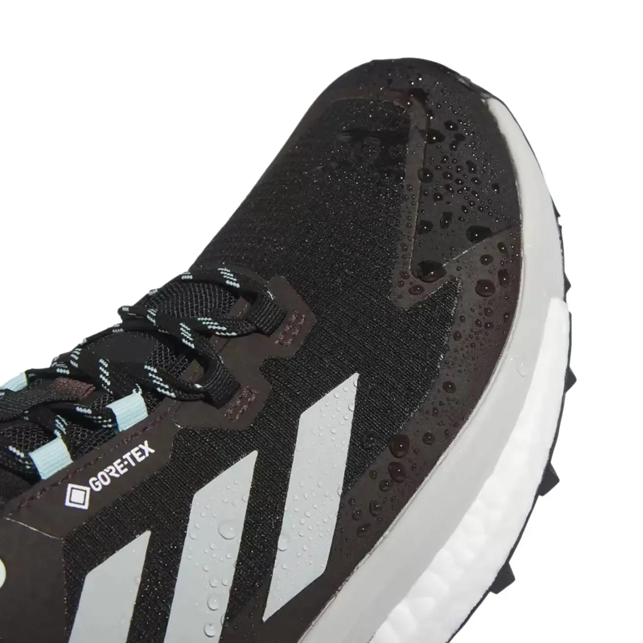 Adidas Terrex Free Hiker 2.0 Low Gore-Tex Wanderschuhe Core Black / Wonder Silver / Semi Flash Aqua