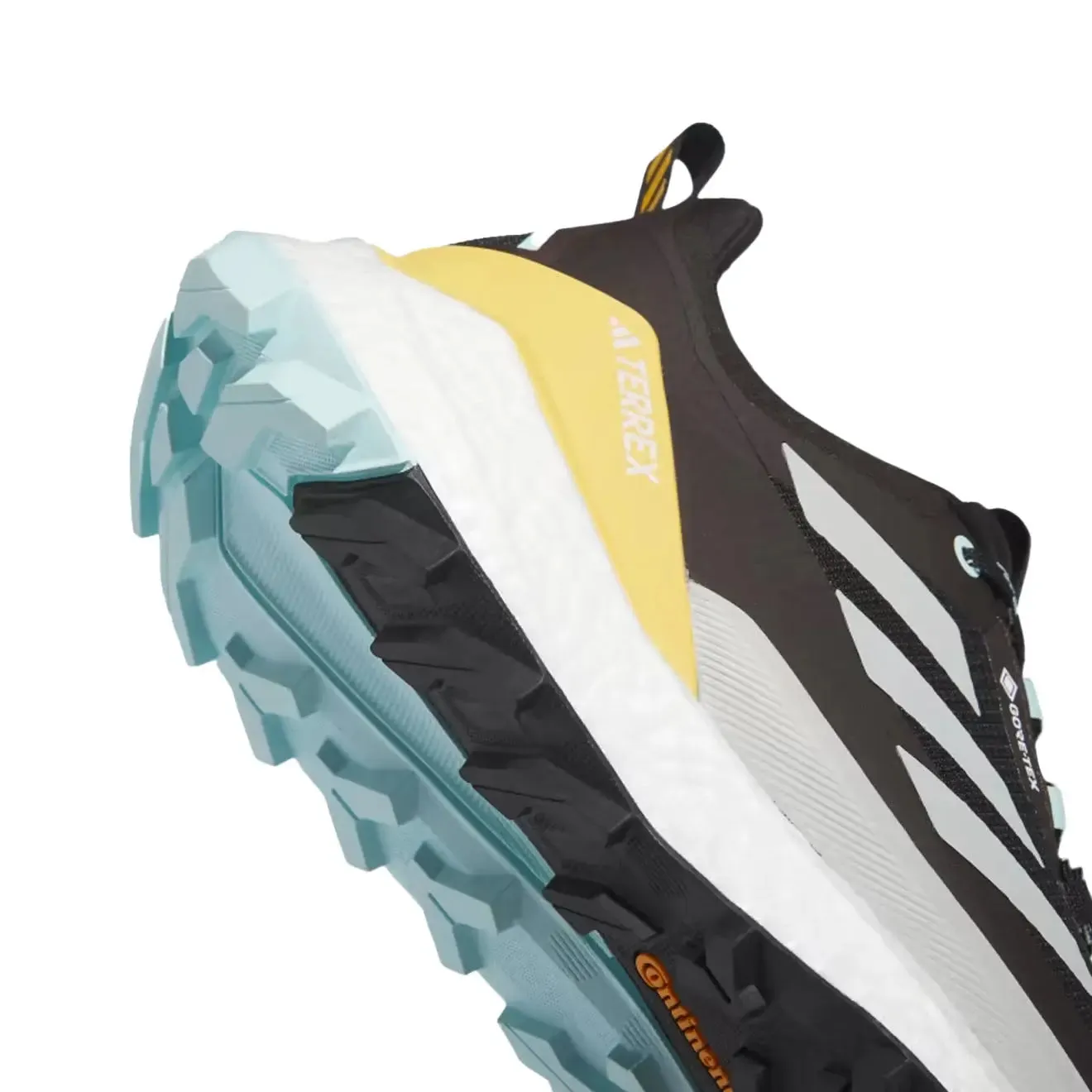 Adidas Terrex Free Hiker 2.0 Low Gore-Tex Wanderschuhe Core Black / Wonder Silver / Semi Flash Aqua