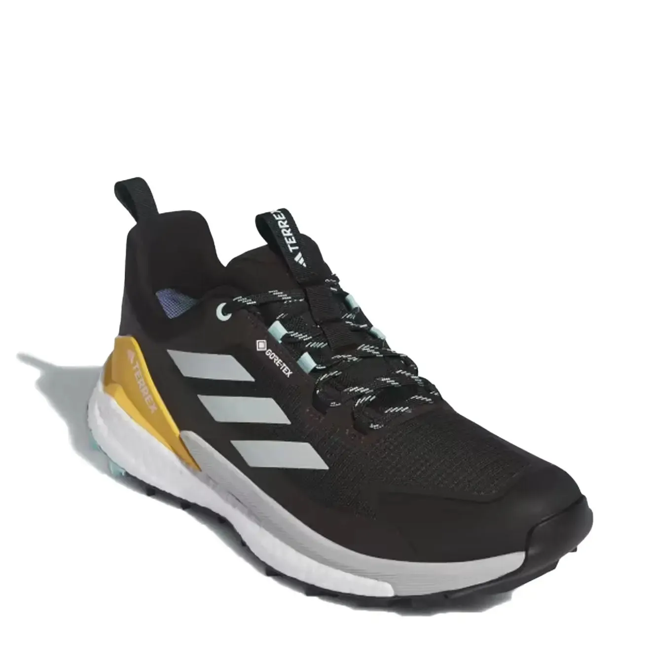 Adidas Terrex Free Hiker 2.0 Low Gore-Tex Wanderschuhe Core Black / Wonder Silver / Semi Flash Aqua