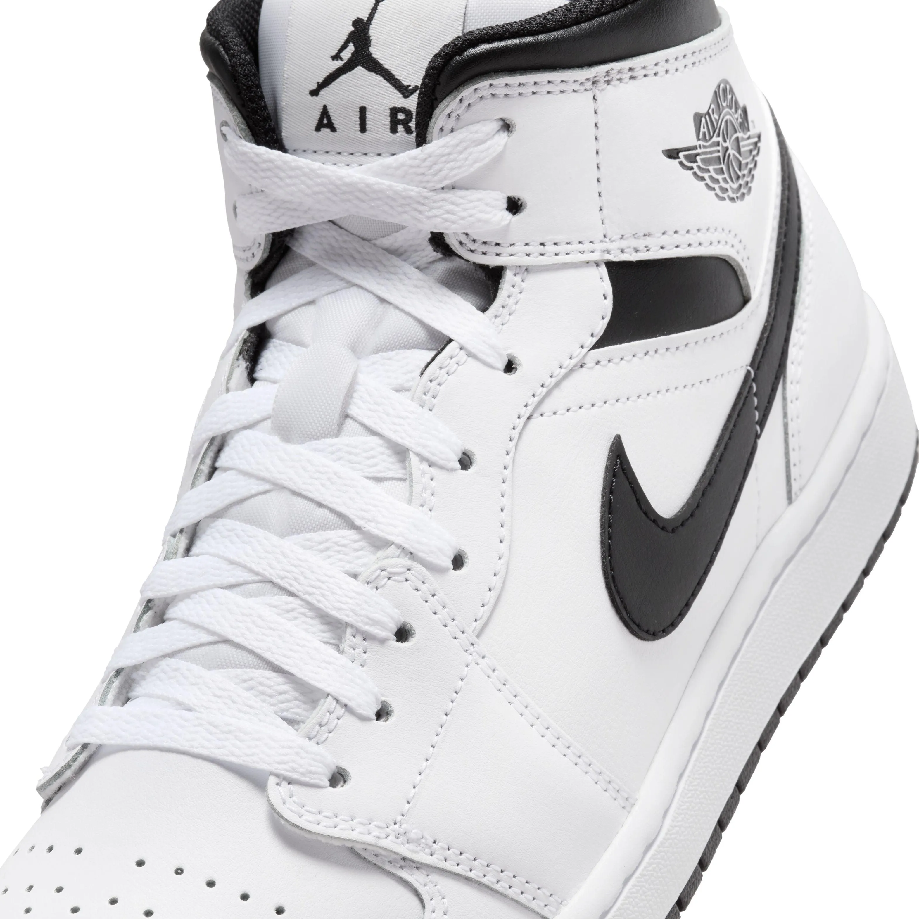 Air Jordan 1 Mid 'Weiß Schwarz'