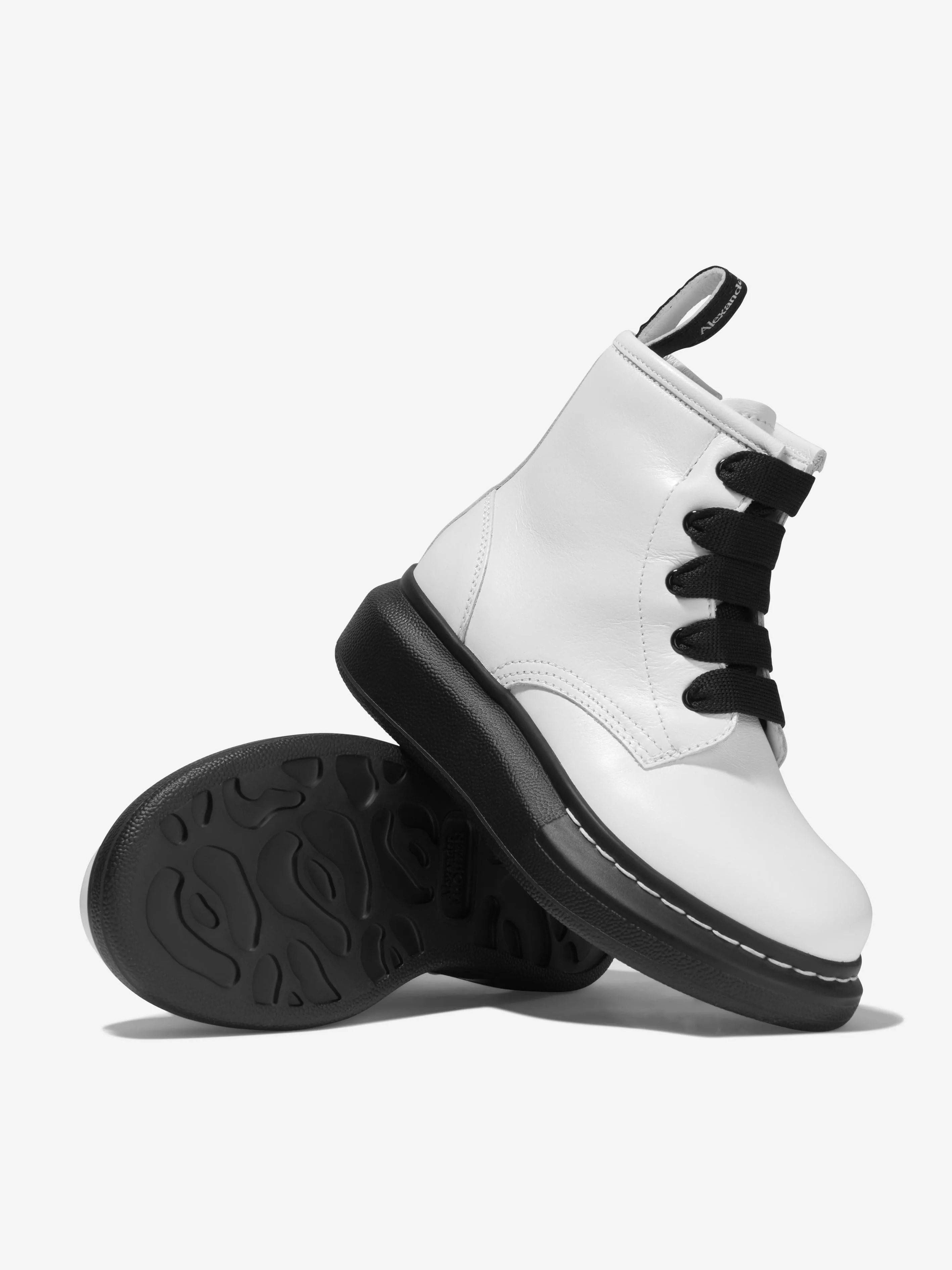 Alexander McQueen Unisex Leder-Schnürstiefel