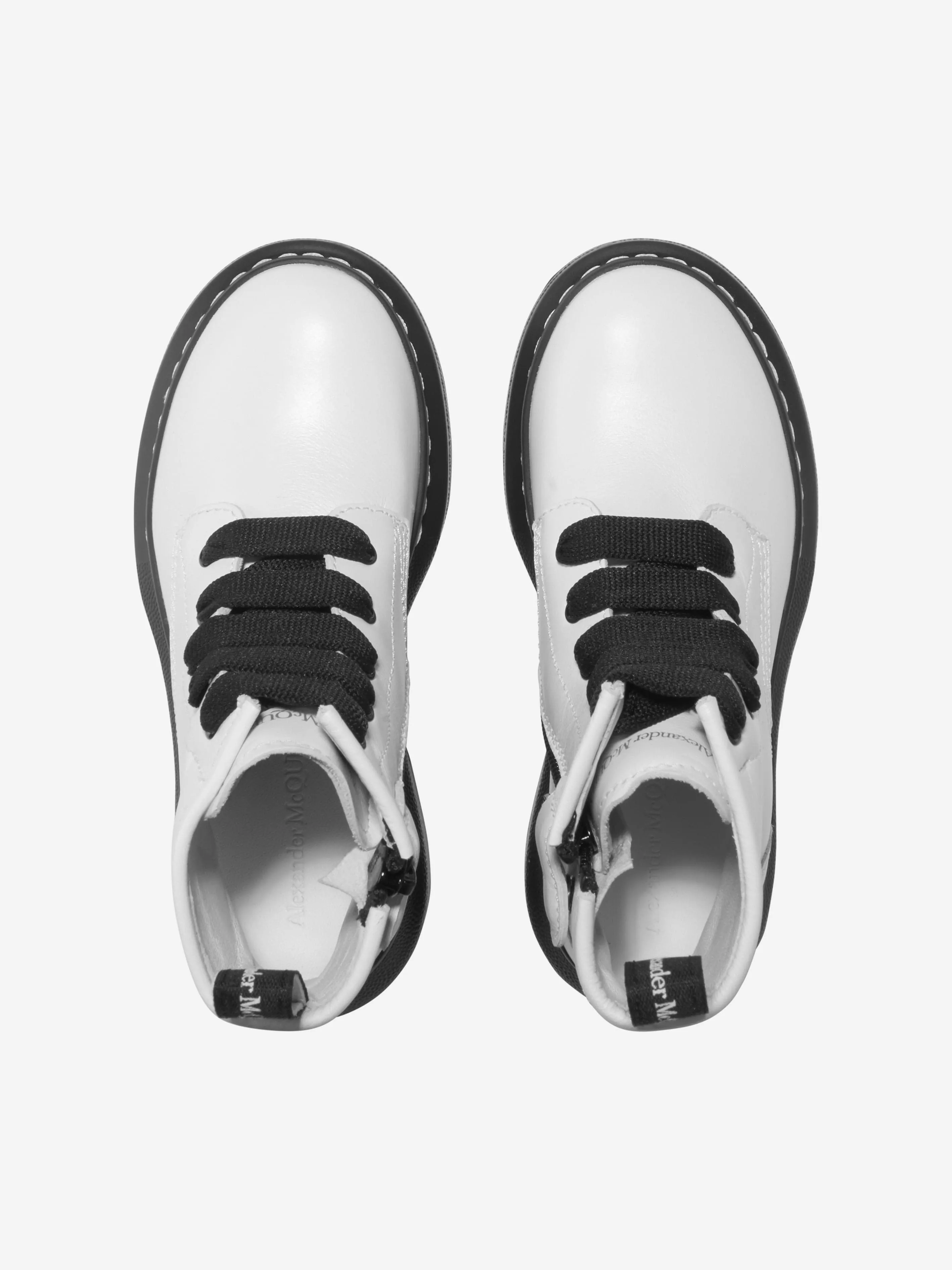 Alexander McQueen Unisex Leder-Schnürstiefel