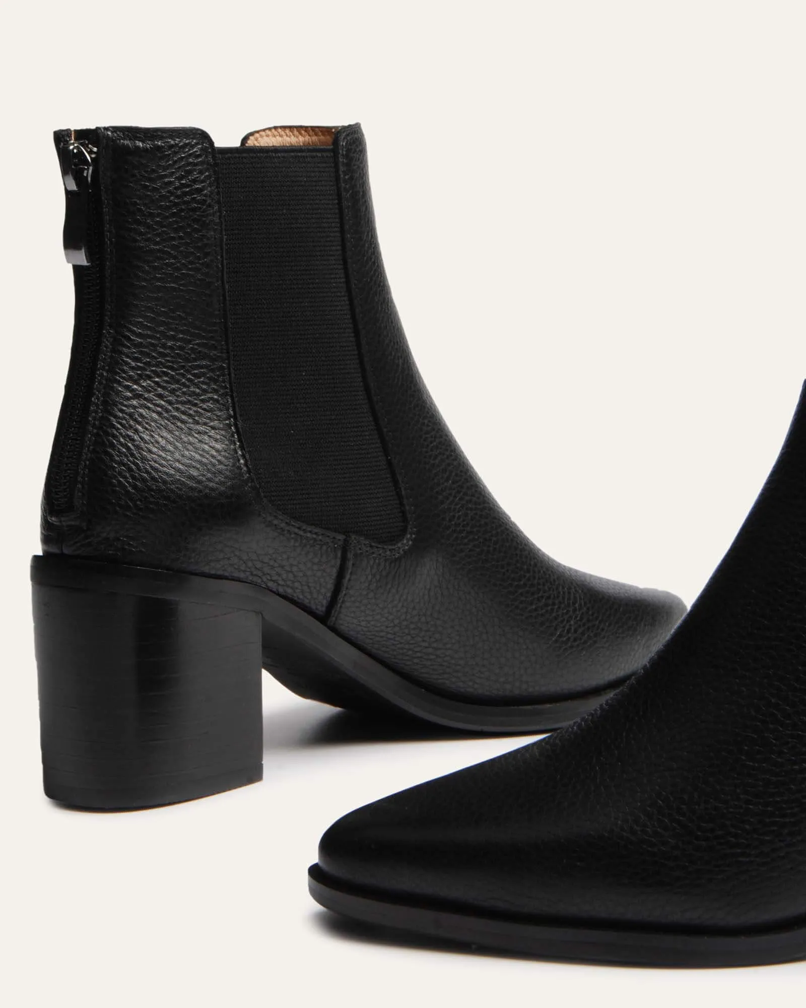 ALLURE MID ANKLE STIEFEL SCHWARZES LEDER