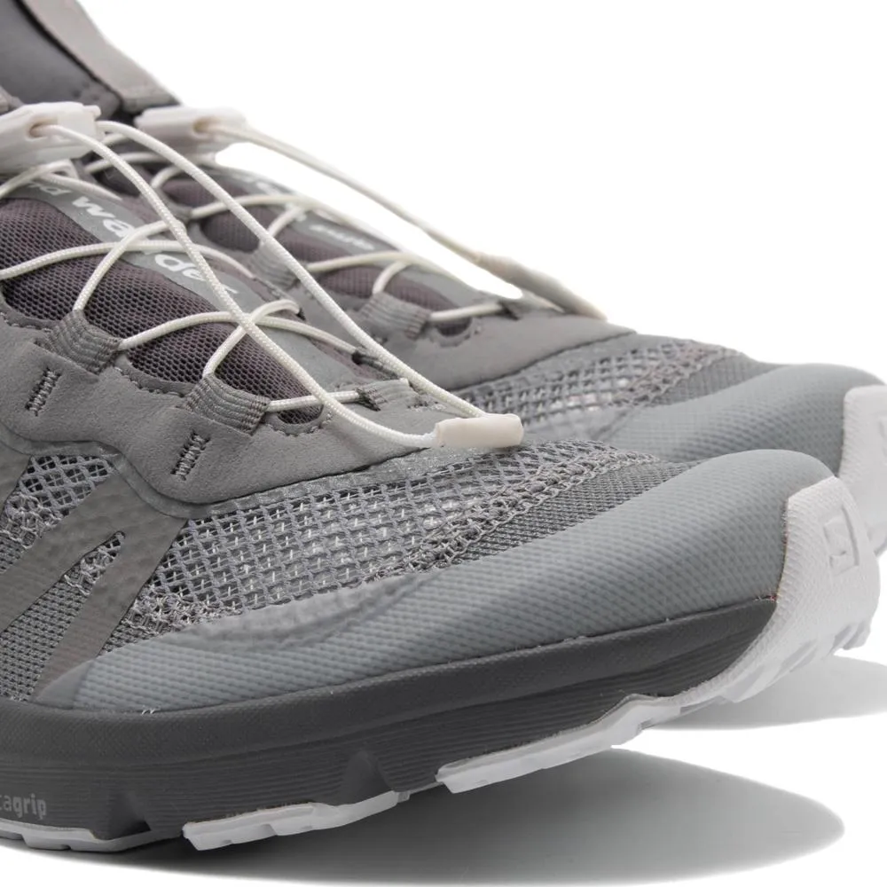 and wander x Salomon Reflektierendes Mesh-Sneaker / Grau