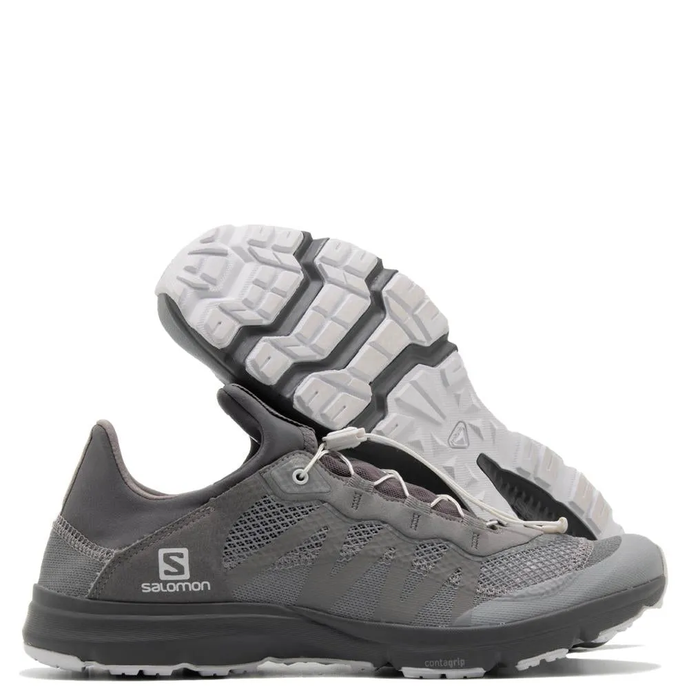 and wander x Salomon Reflektierendes Mesh-Sneaker / Grau