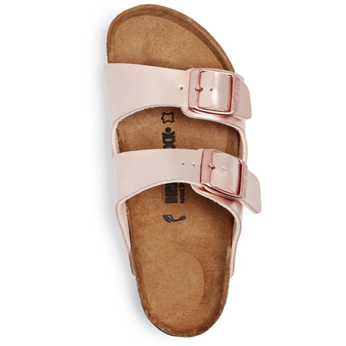 Arizona Kinder Mädchen Leder Sandalen mit metallischem Fußbett