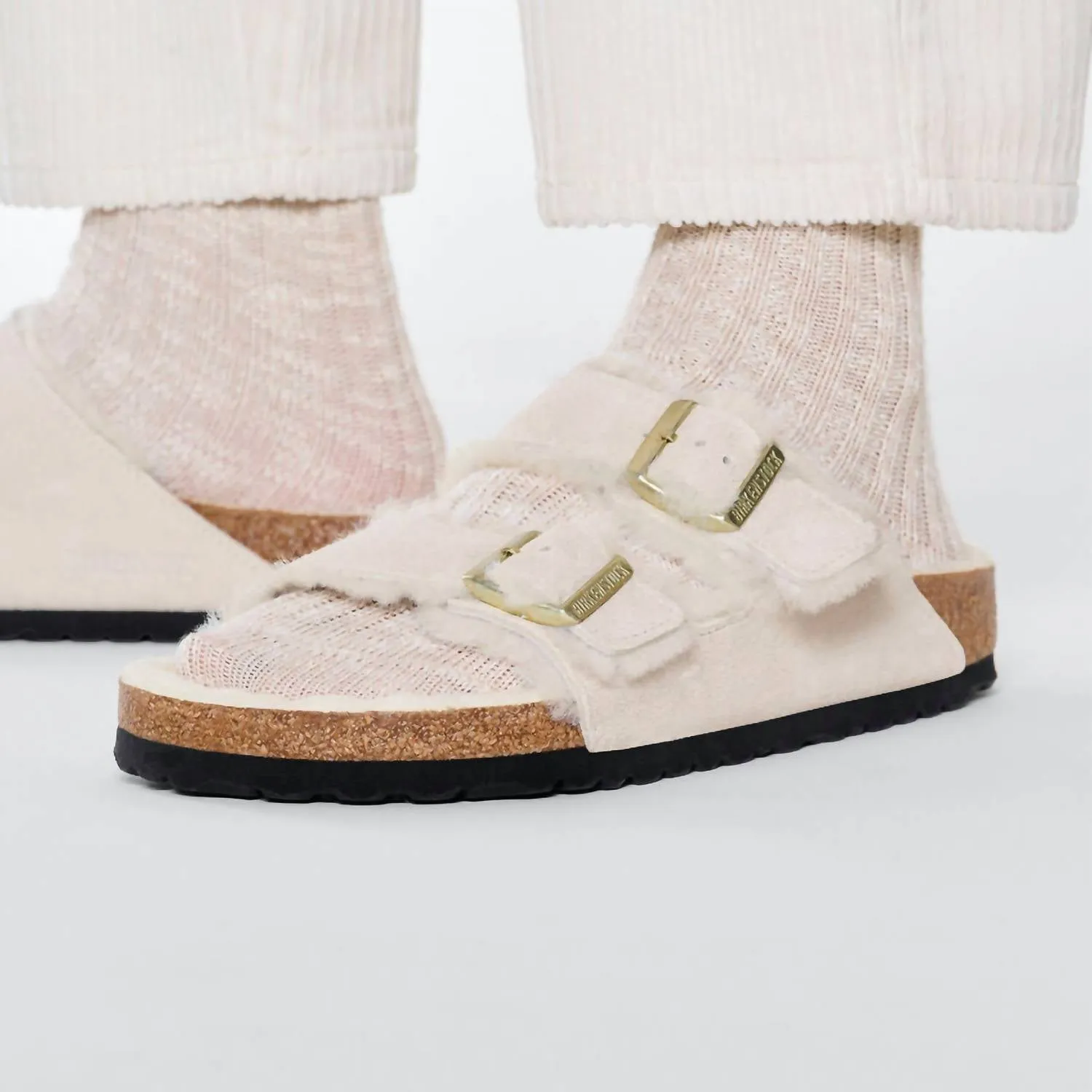 Arizona Shearling Antikweiß (Schmale Breite)