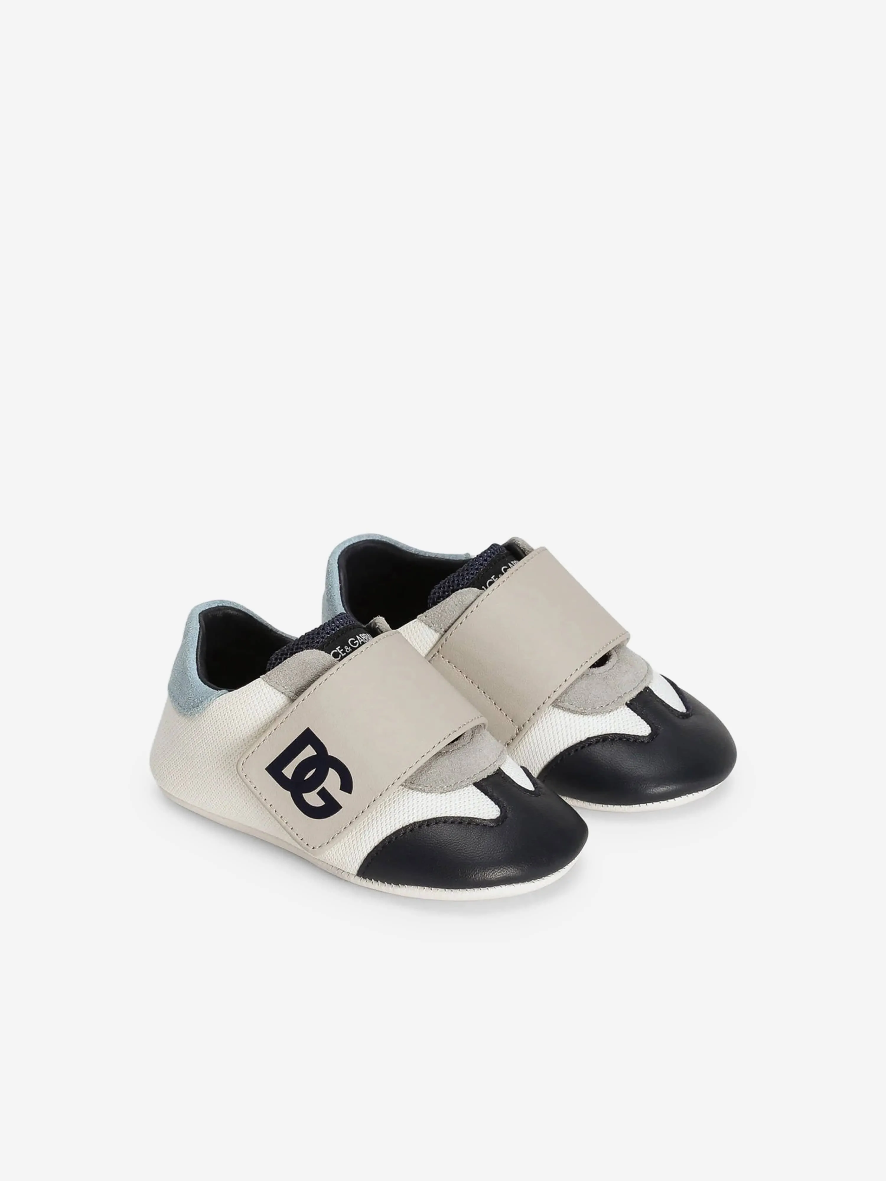 Baby-Jungen Leder Pre-Walker Sneakers in Mehrfarben
