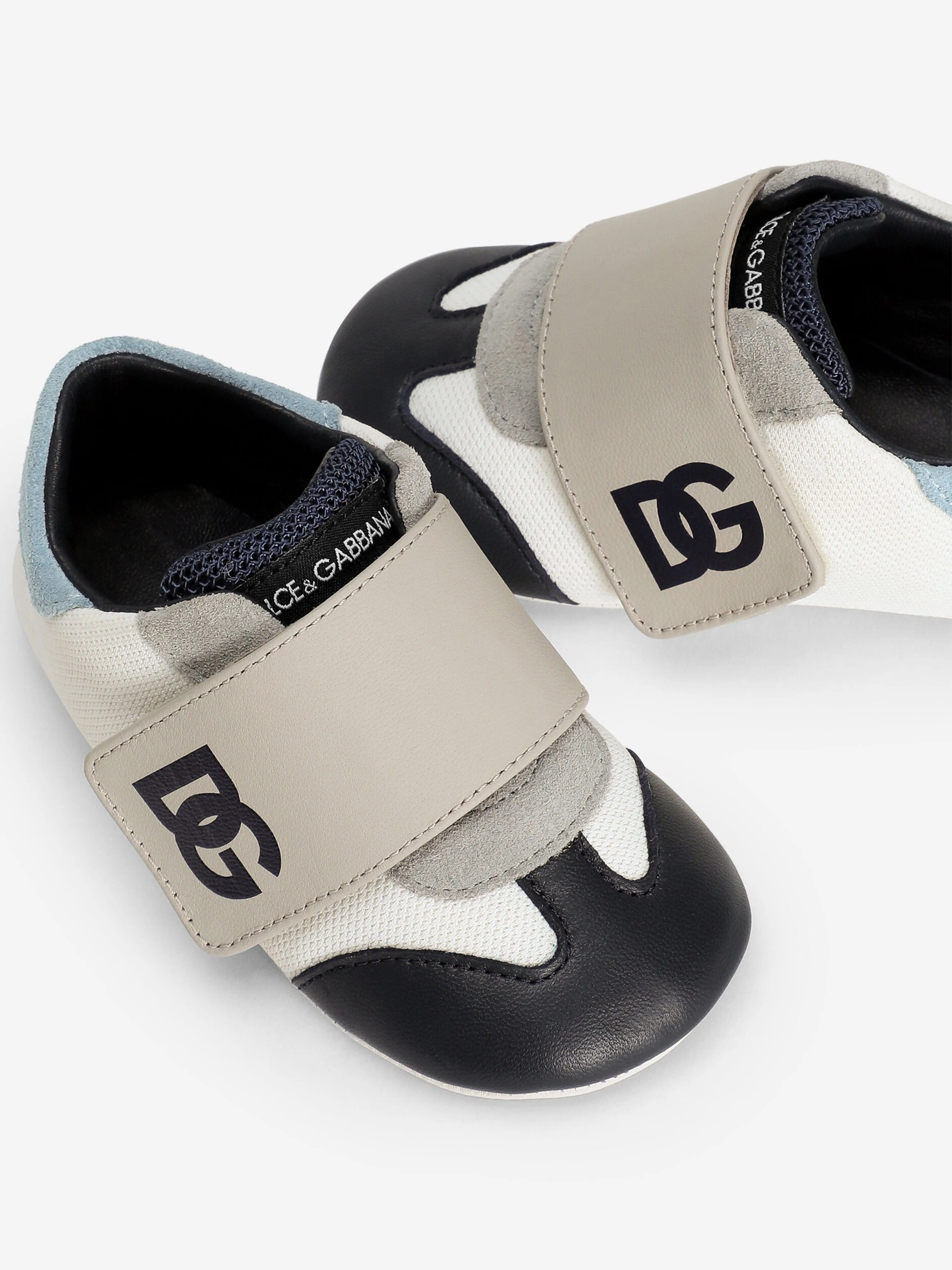 Baby-Jungen Leder Pre-Walker Sneakers in Mehrfarben