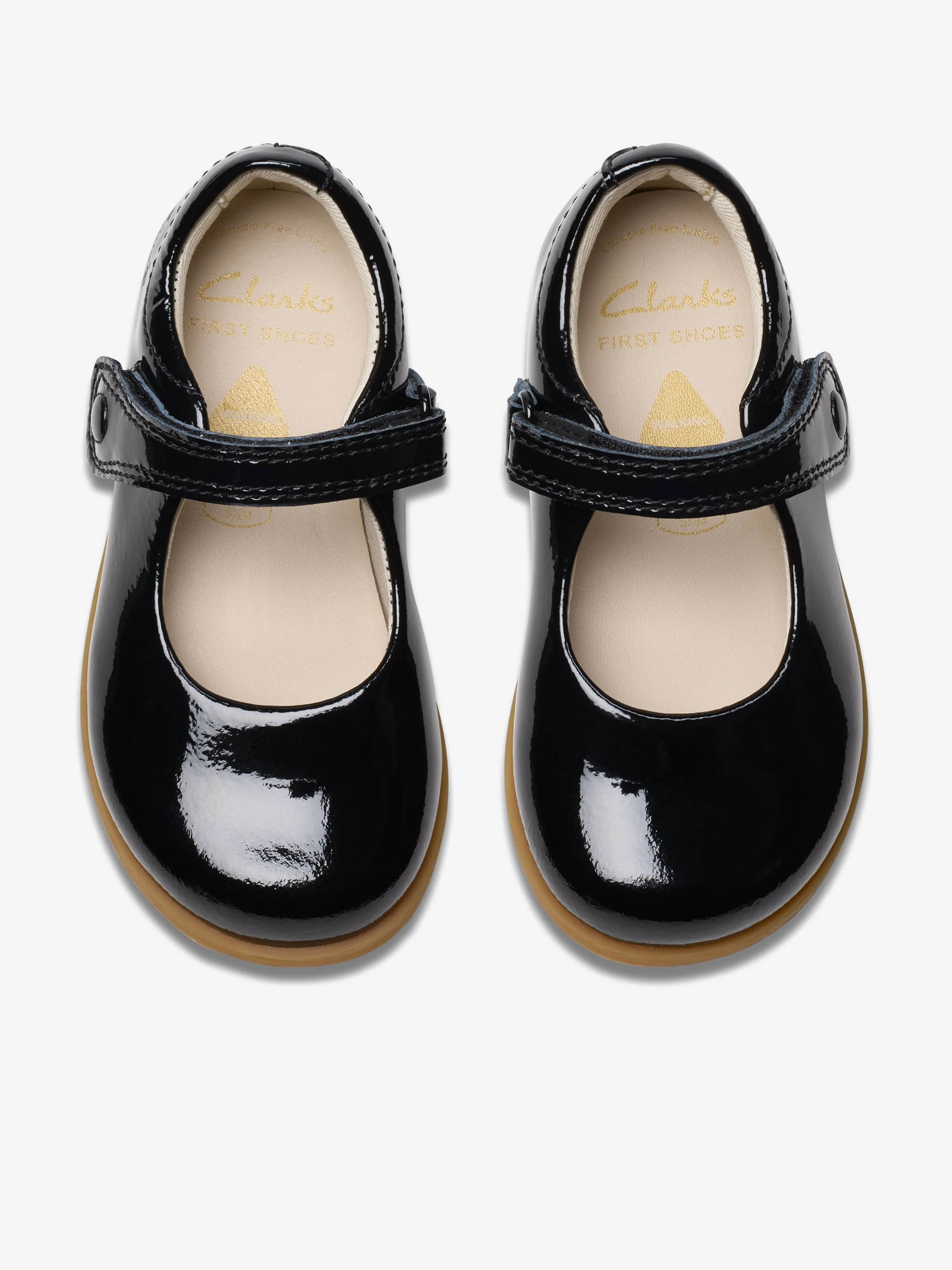 Baby Girls Patent Drew Tap Mary Jane Schuhe in Schwarz