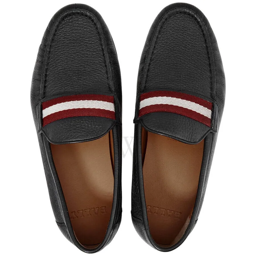 Bally Crokett Herren 6228362 Schwarze Leder-Loafer Ecco Schuhe