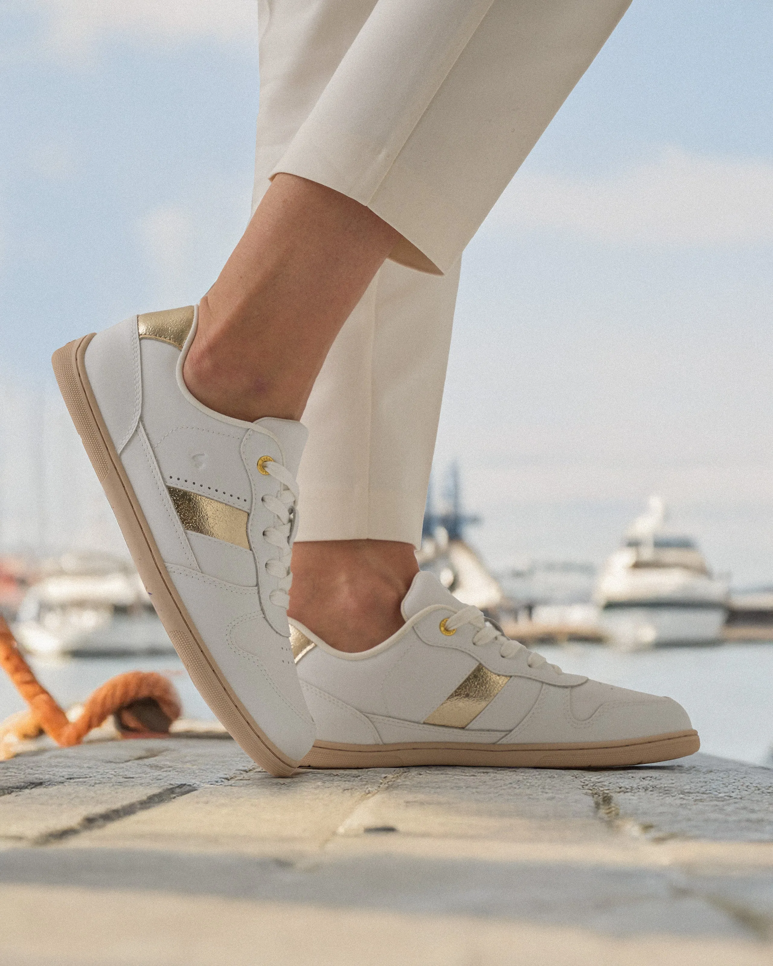 Barfuß-Sneakers Be Lenka Cellestia - Weiße & Goldene Schuhe_Be Lenka_Schuhwerk
