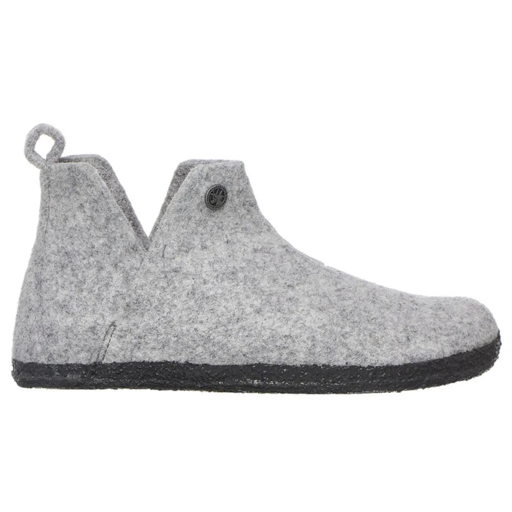 Birkenstock Andermatt Unisex Filz-Pantoffelstiefel mit Schaffellfutter