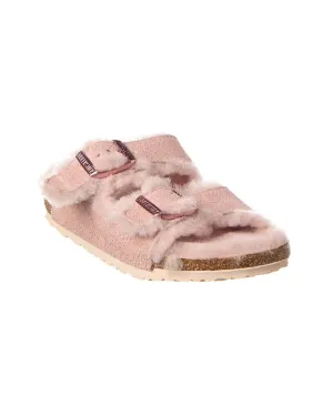 Birkenstock Arizona Schmal Wildleder & Schaffell Sandale
