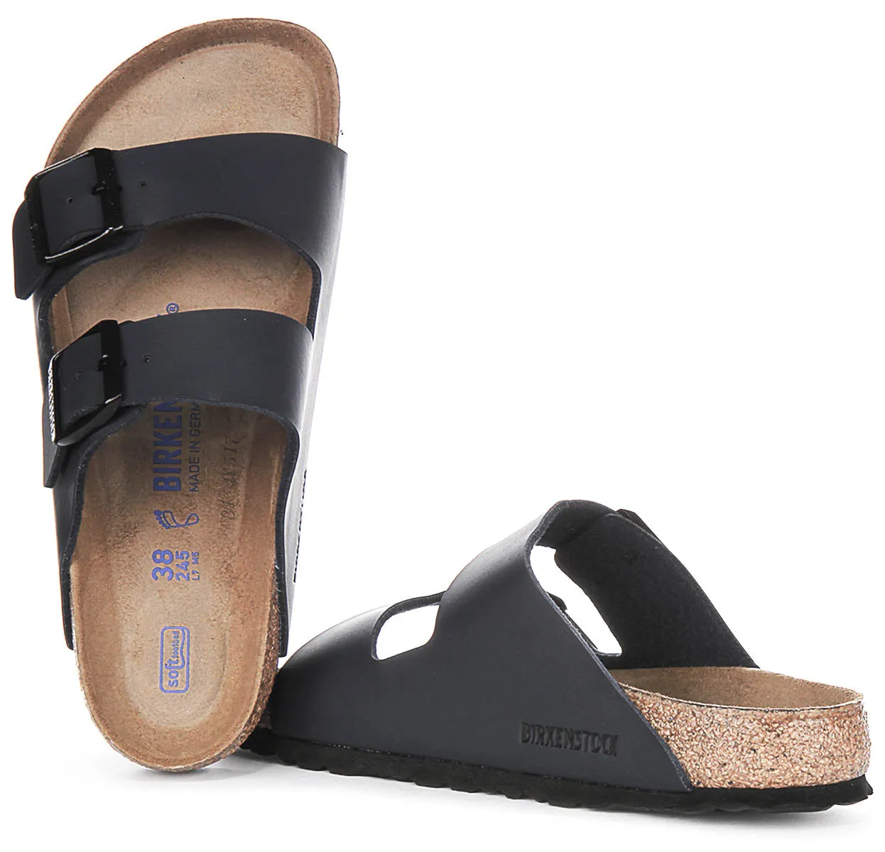 Birkenstock Arizona Soft Footbed in Blau | Regular Fit Schuhe Birkenstock