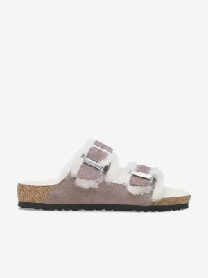 BIRKENSTOCK Mädchen Arizona Shearling Sandalen in Lila