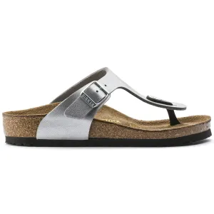 Birkenstock Mädchen Gizeh Silber Birko-Flor (Größen 30-34)