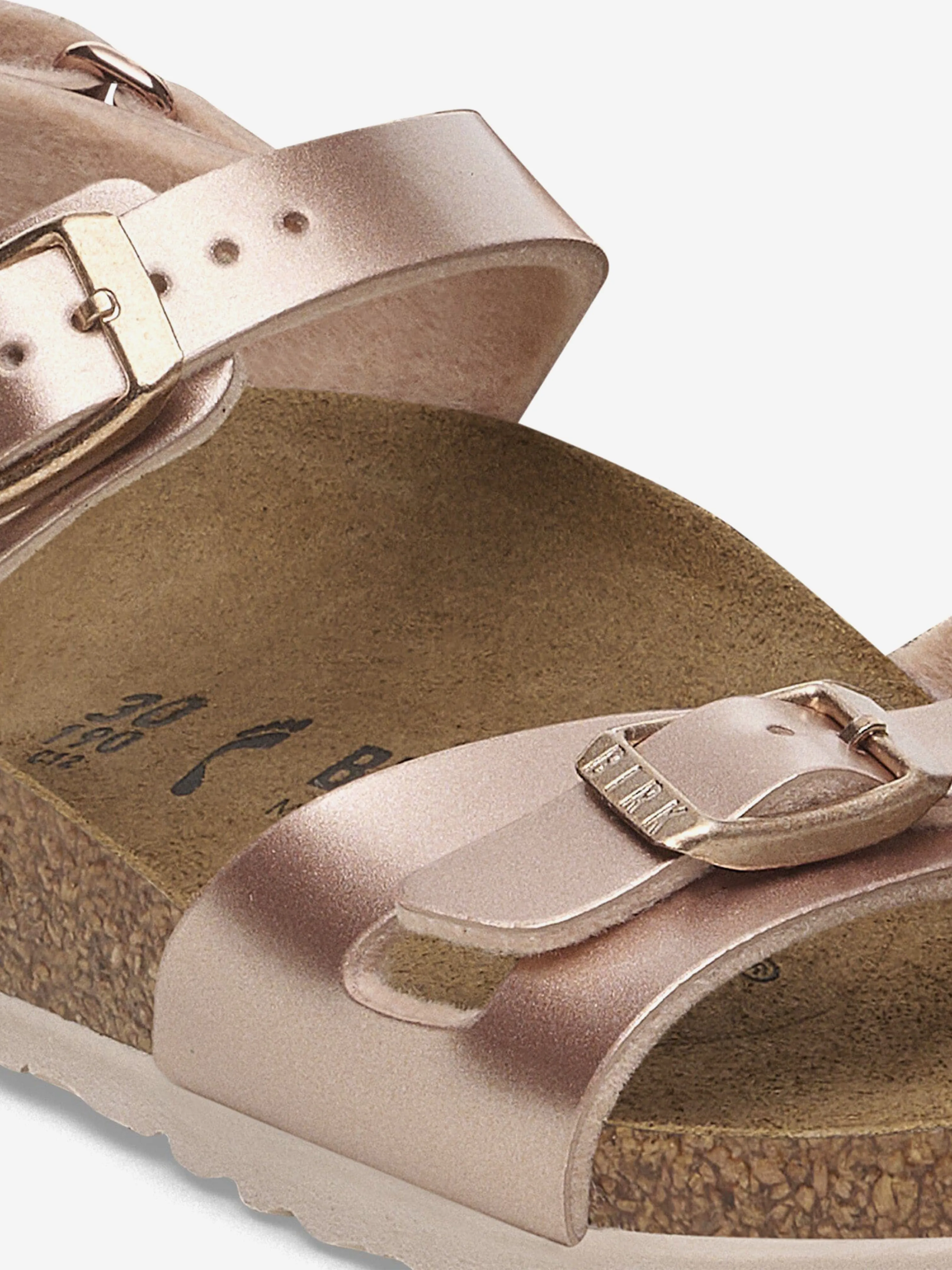 BIRKENSTOCK Mädchen Rio AS Metall-Sandalen in Rosa