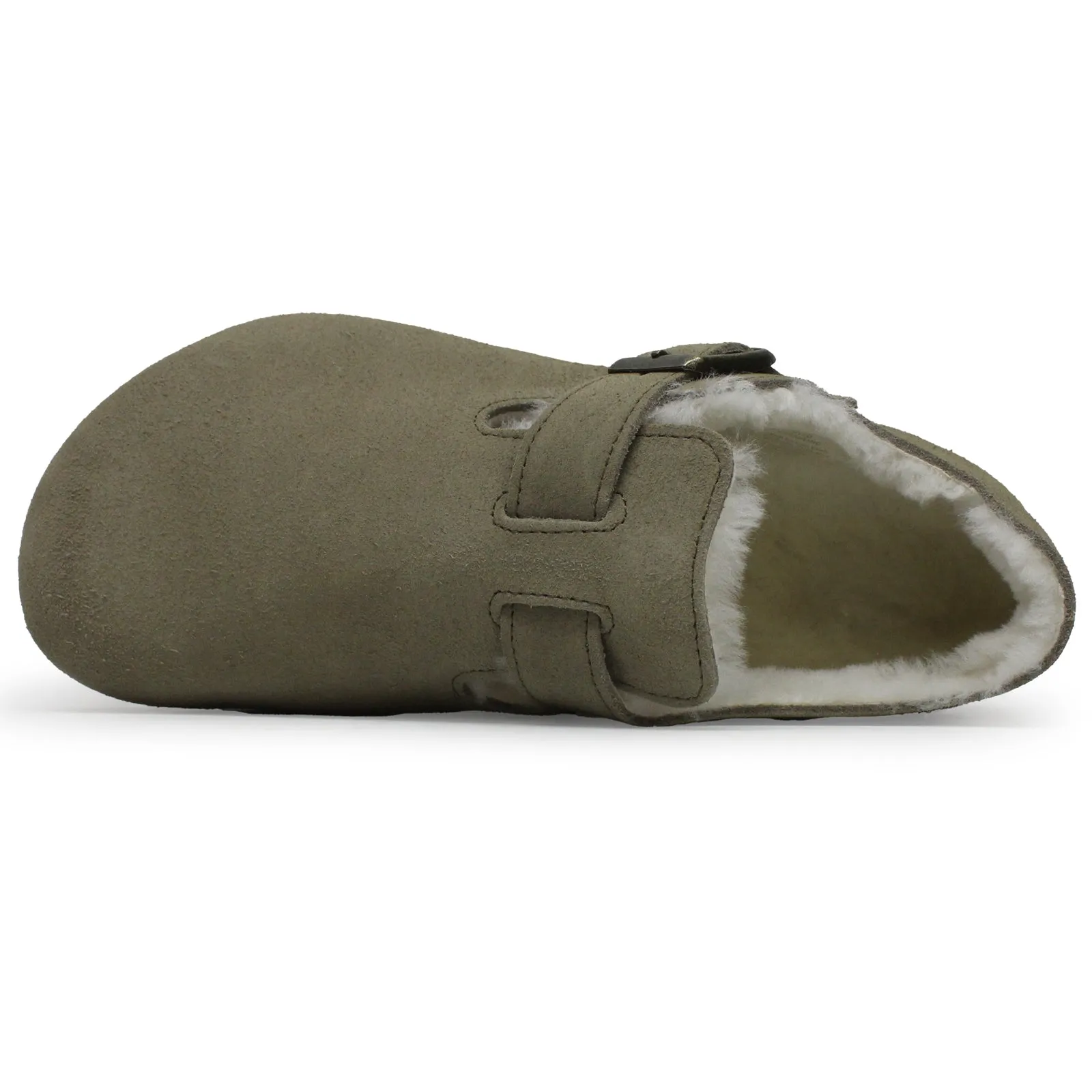 Birkenstock London Unisex-Schuhe aus Wildleder mit Schaffellfutter