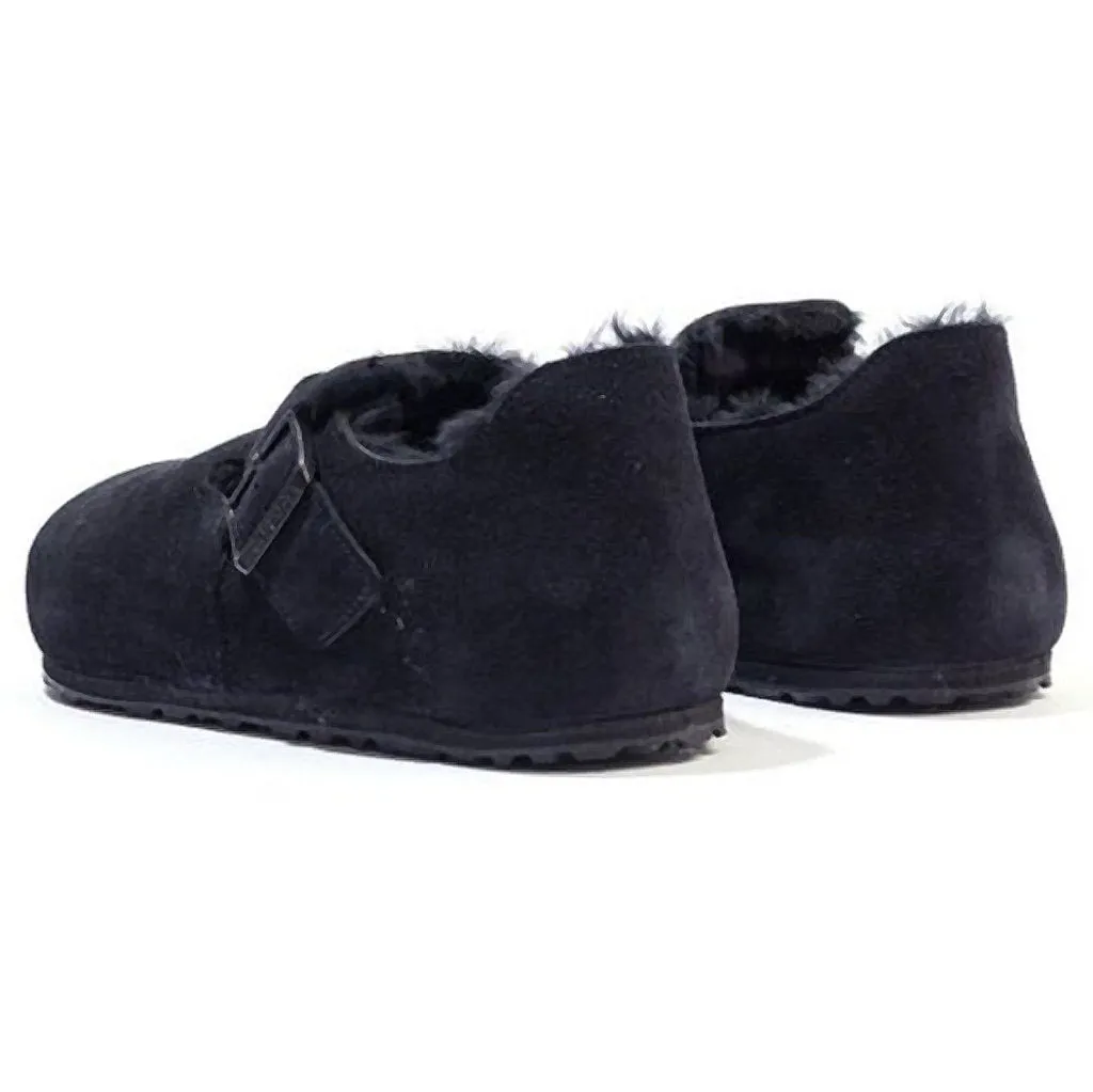 Birkenstock London Unisex-Schuhe aus Wildleder mit Schaffellfutter
