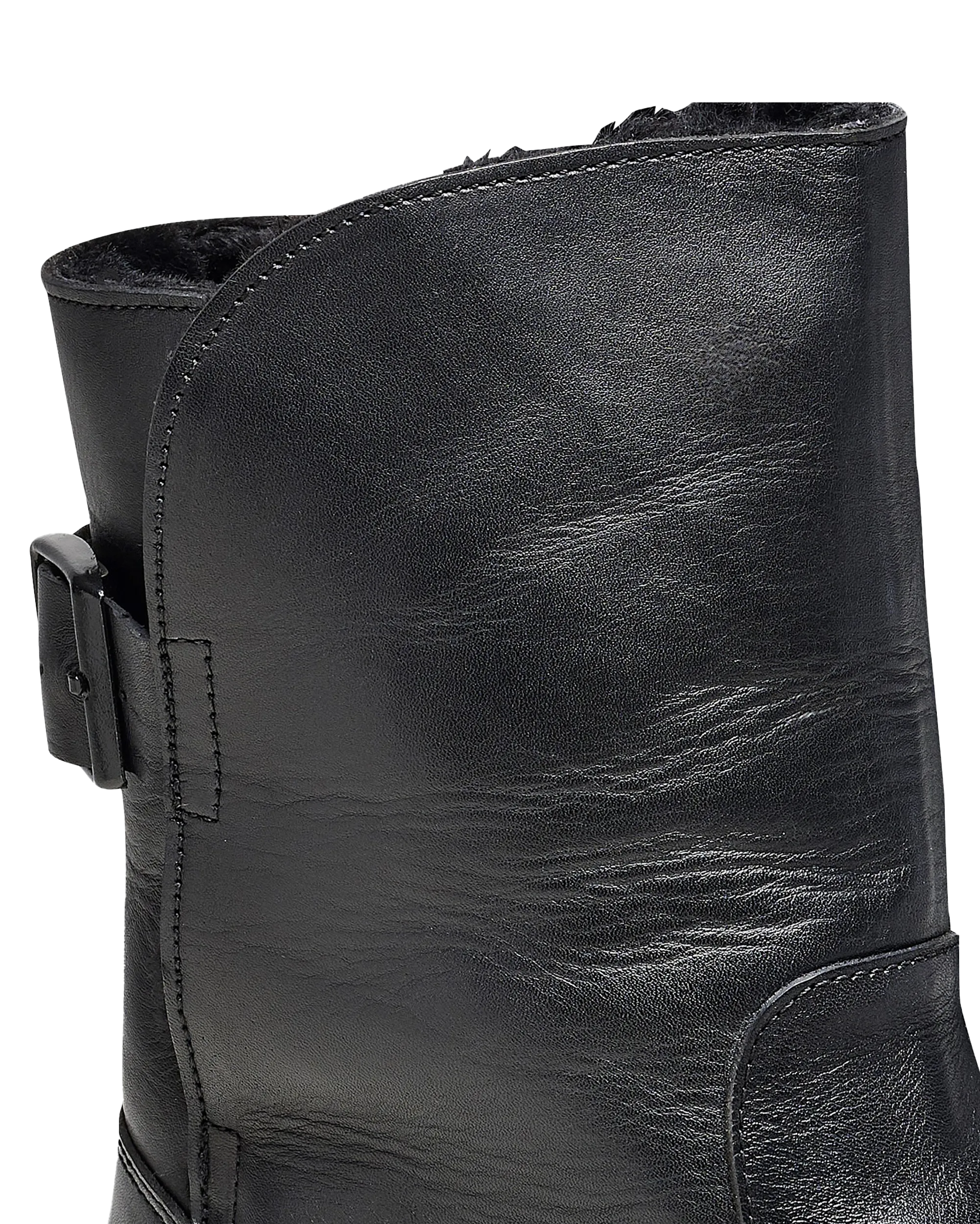 Birkenstock Schuhe Uppsala Stiefel aus Naturleder in Schwarz