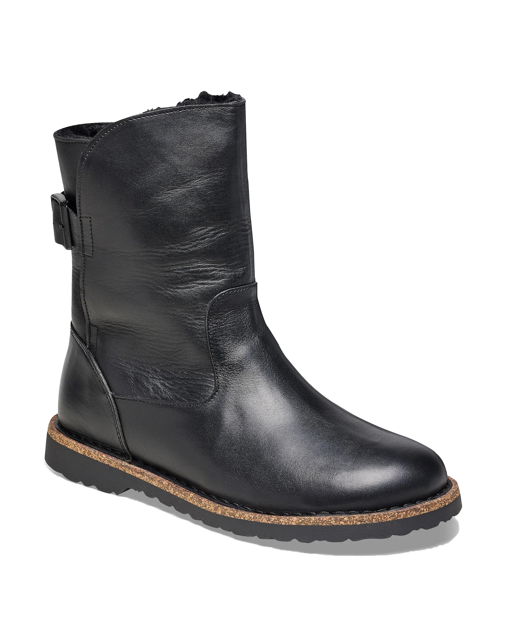Birkenstock Schuhe Uppsala Stiefel aus Naturleder in Schwarz
