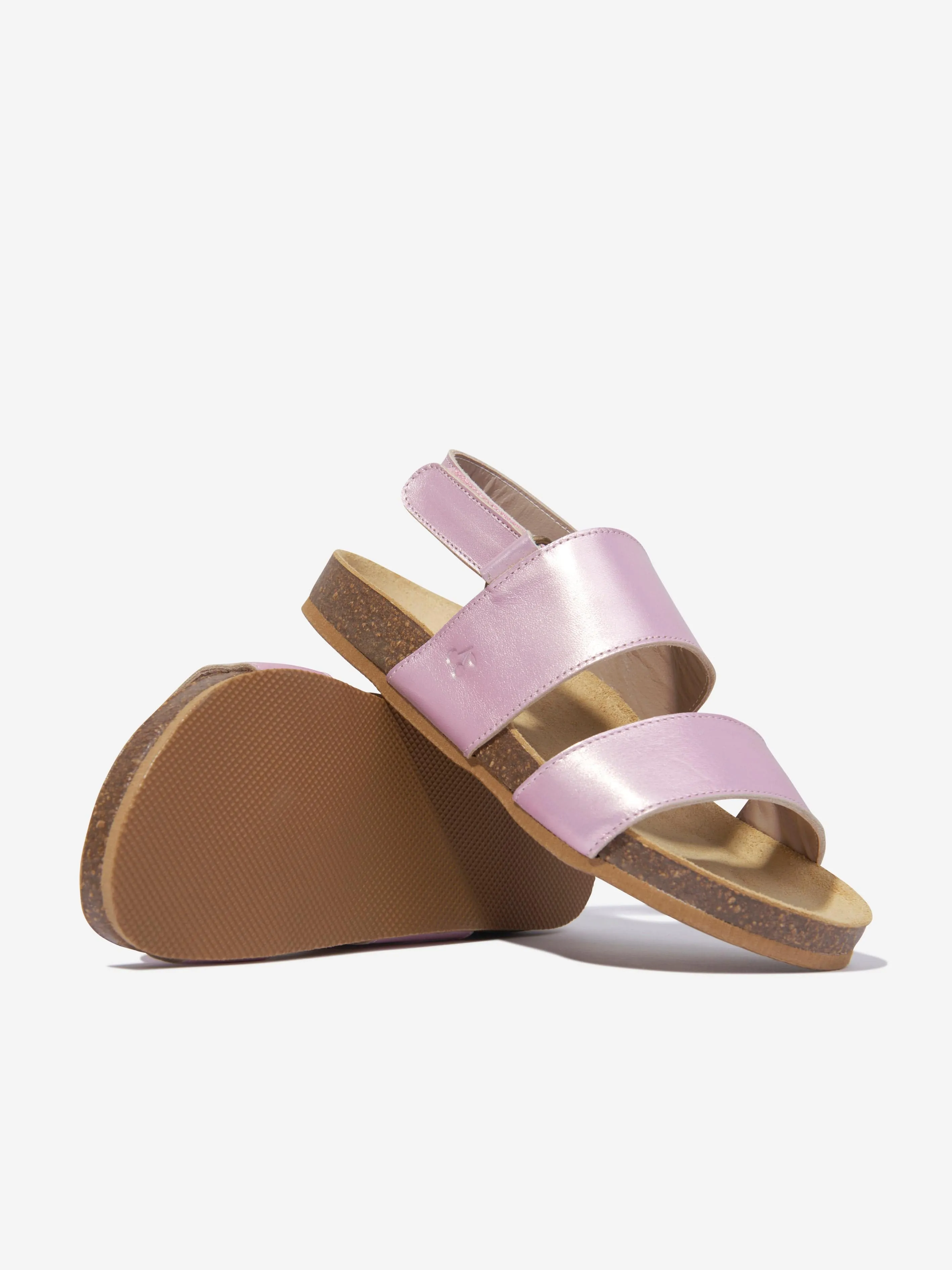 Bonpoint Mädchen Agostino Leder Sandalen in Rosa