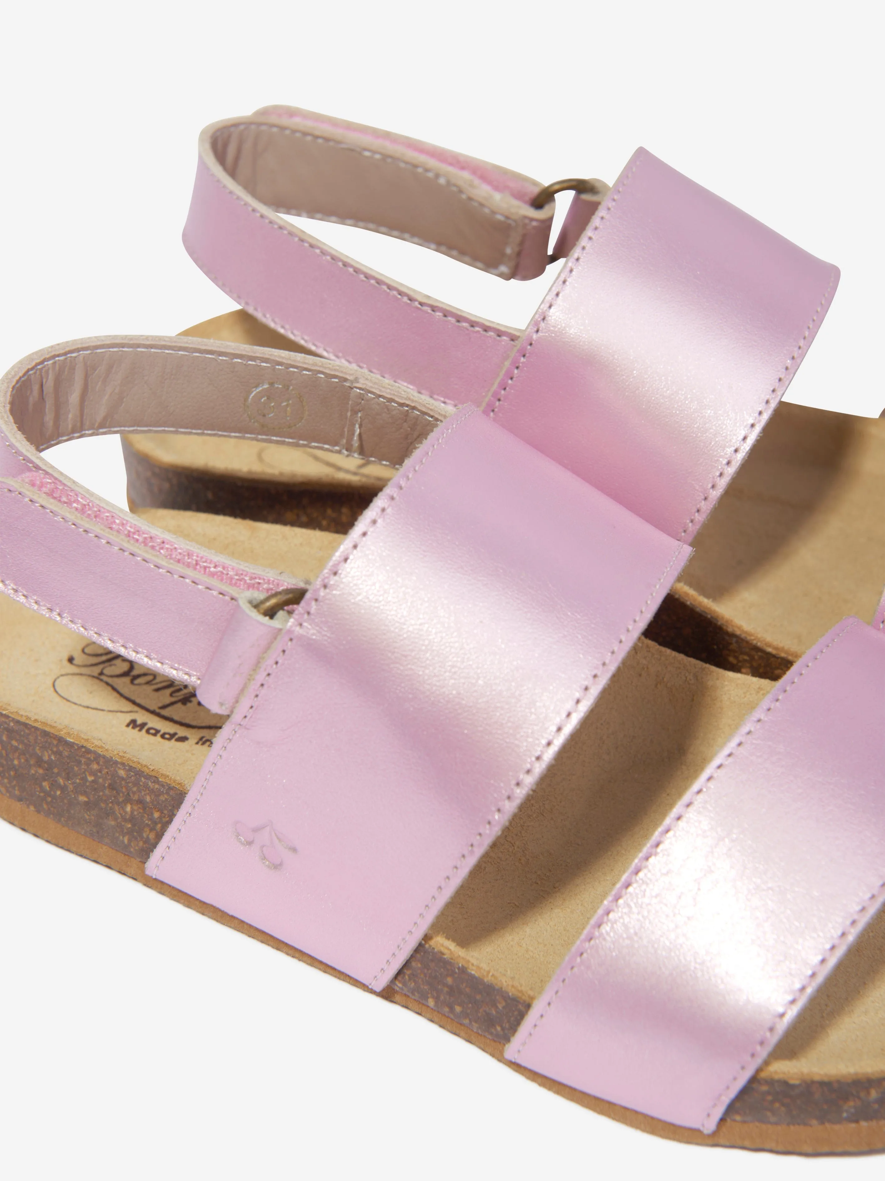 Bonpoint Mädchen Agostino Leder Sandalen in Rosa