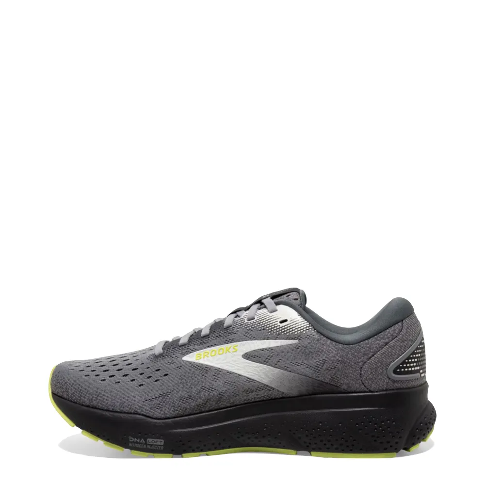 Brooks Herren Ghost 16 Sneaker in Grundierung/Grau/Limette