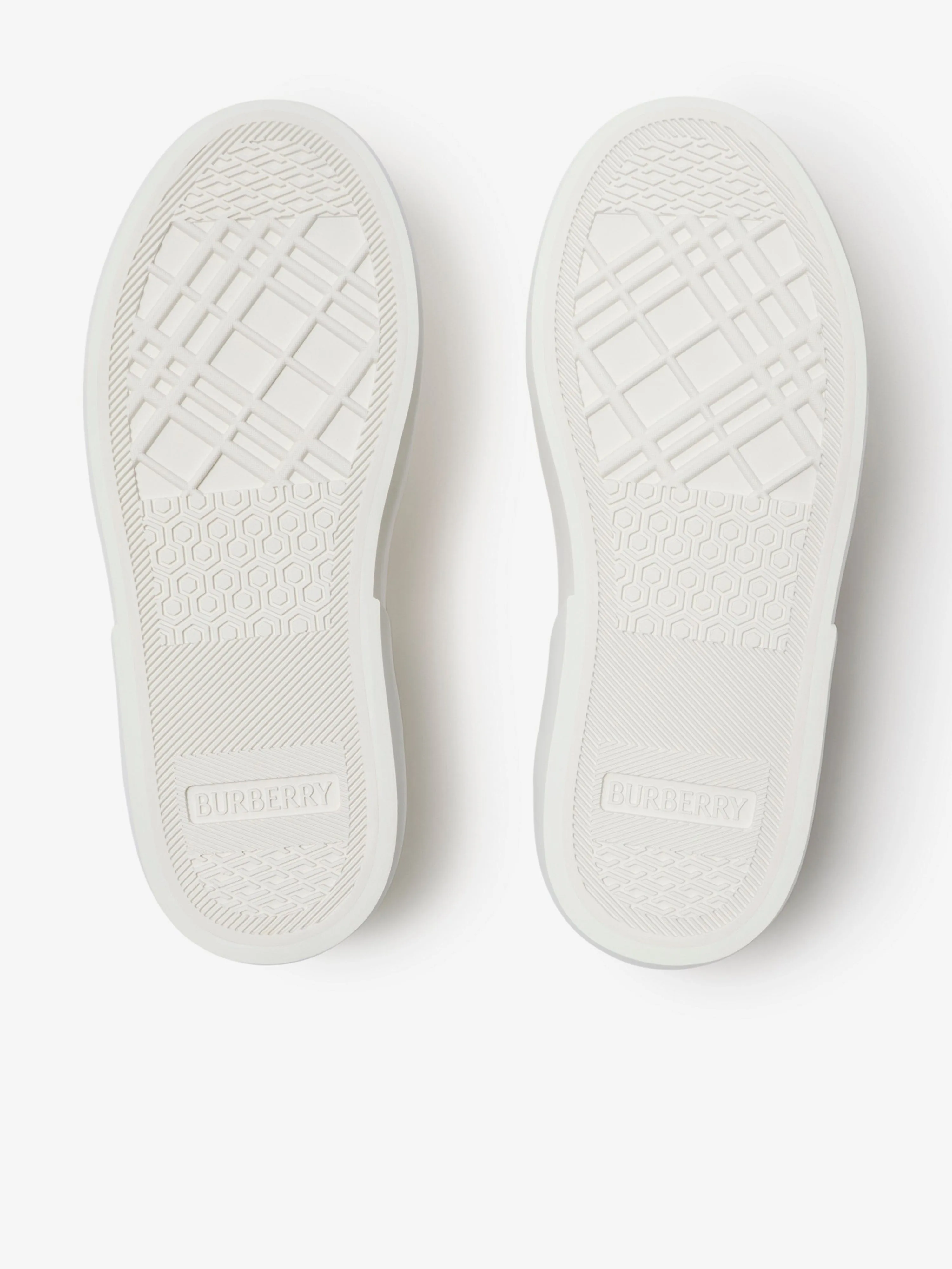 Burberry Kids Noah Check Schnürschuhe in Weiß