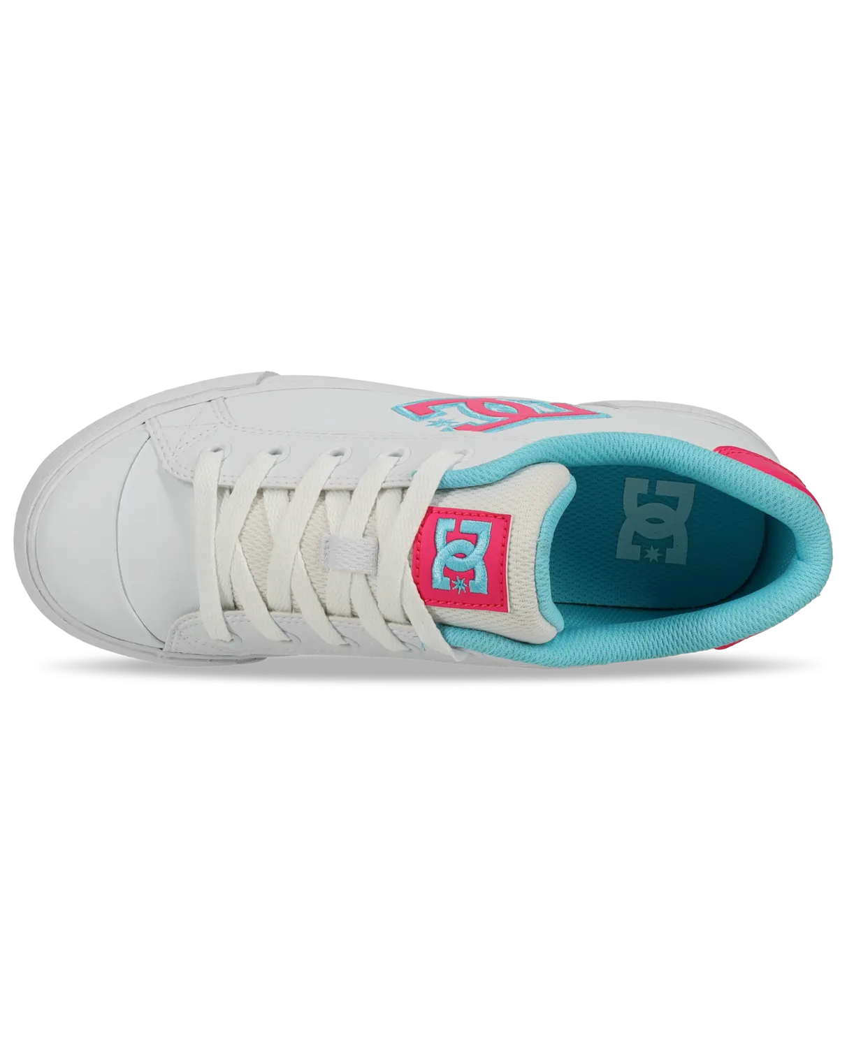 Chelsea-Schuhe in Weiß, Verrücktes Pink & Blau