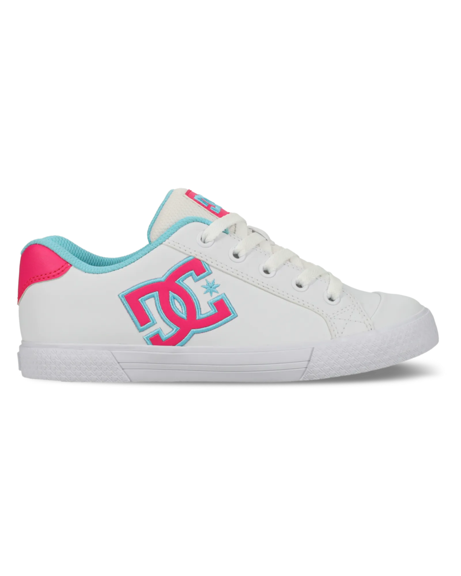 Chelsea-Schuhe in Weiß, Verrücktes Pink & Blau