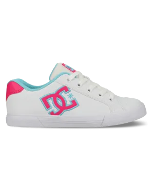 Chelsea-Schuhe in Weiß, Verrücktes Pink & Blau
