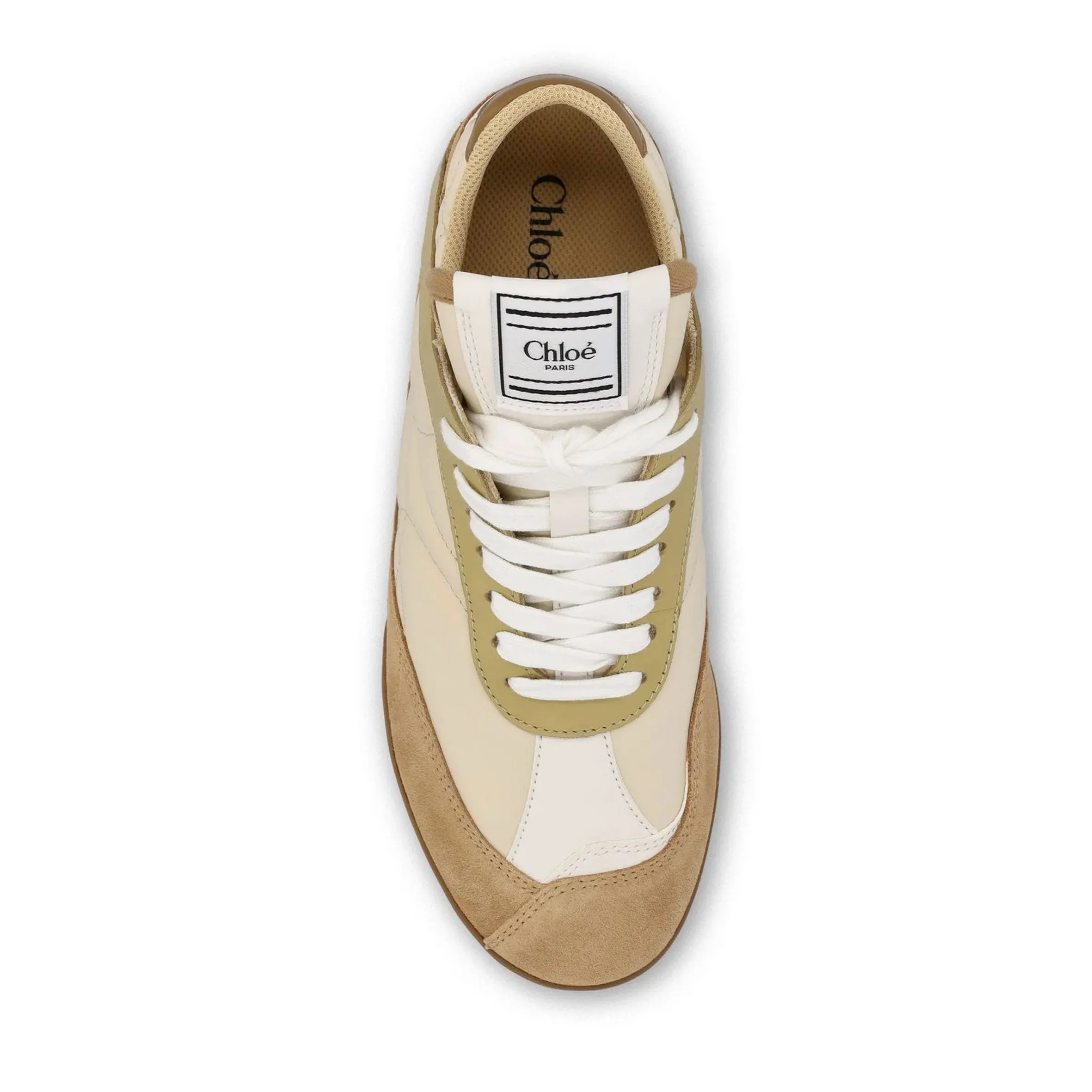 Chloé Schuhe Kick Leder Sneakers, Hellocker
