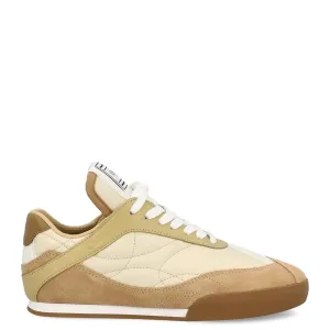Chloé Schuhe Kick Leder Sneakers, Hellocker