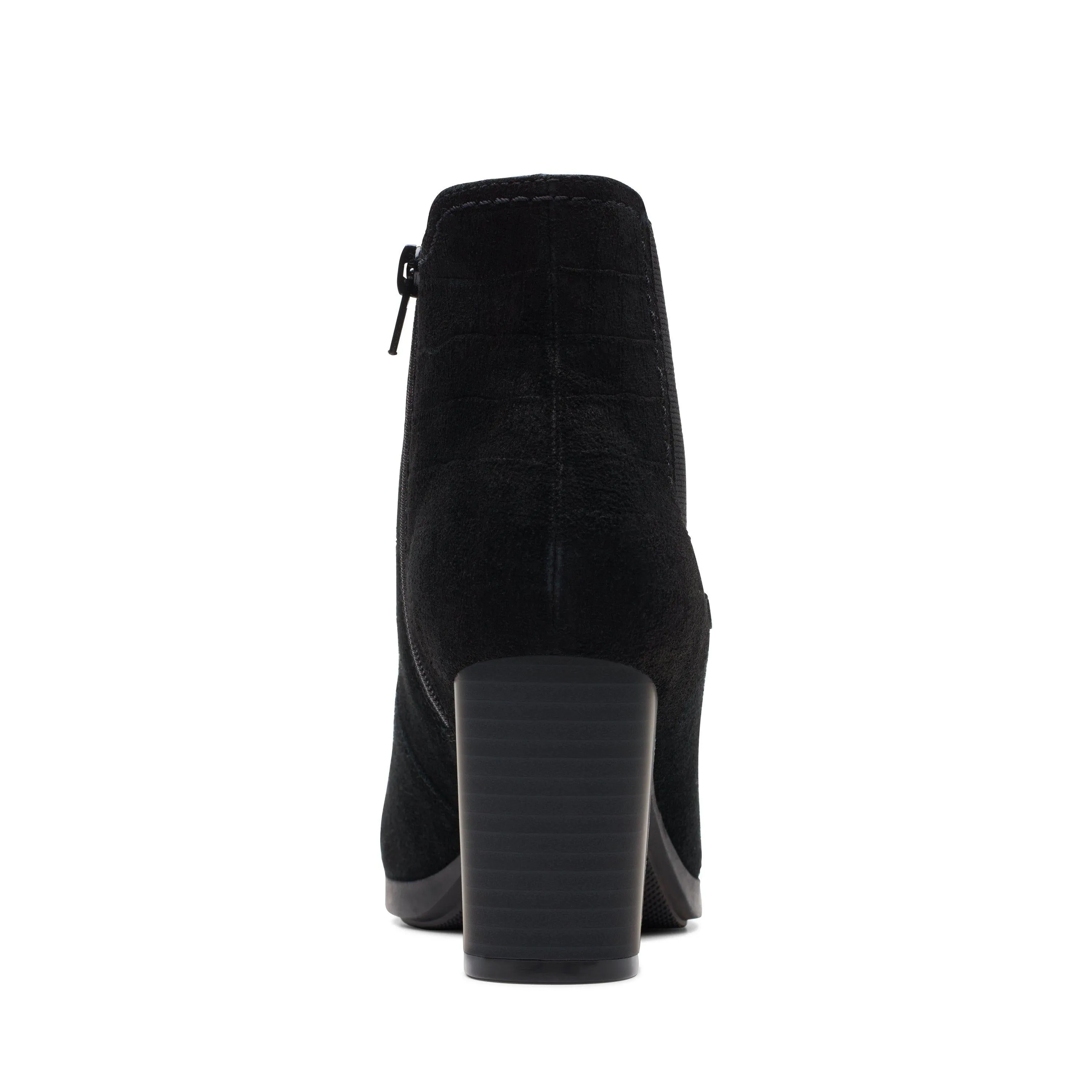 Clarks Bayla Rose in Schwarz Wildleder