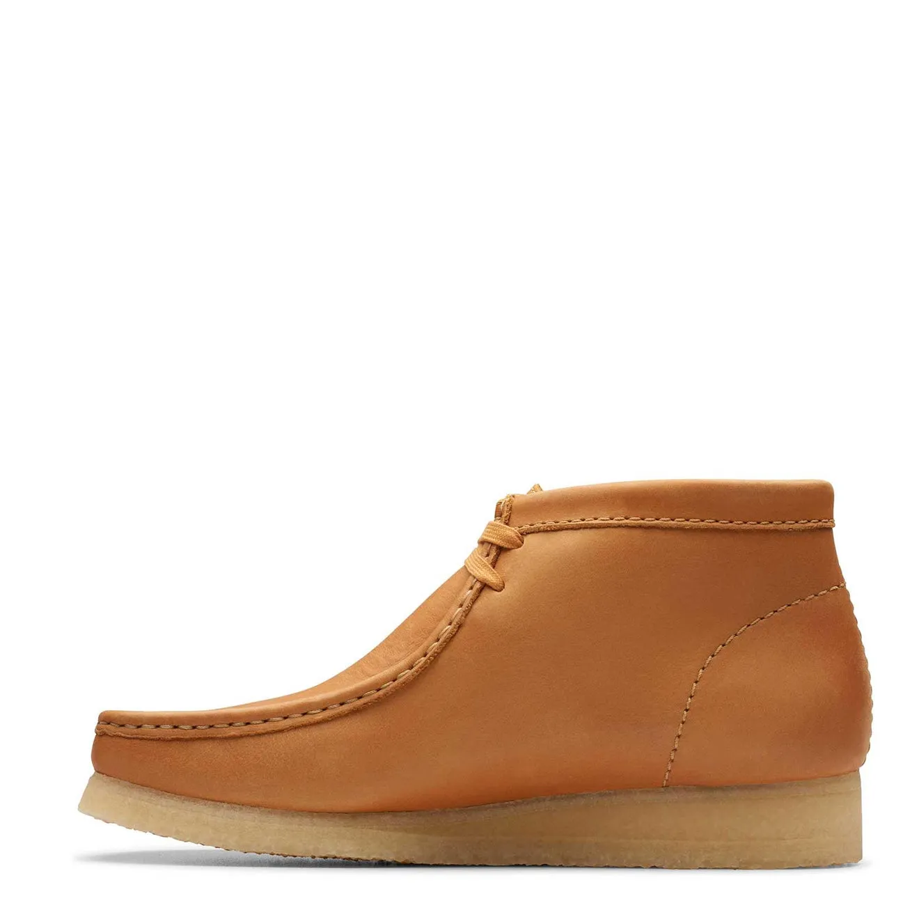 Clarks Originals Wallabee Stiefel Mid Braun Leder