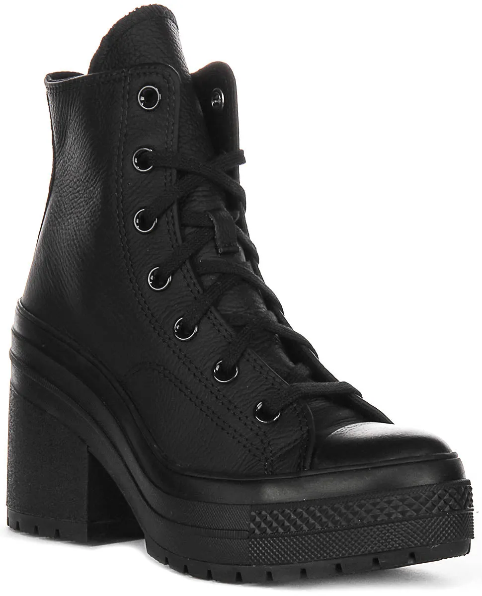Converse Chuck 70 De Luxe A06145C in schwarzen Lederschuhen Converse
