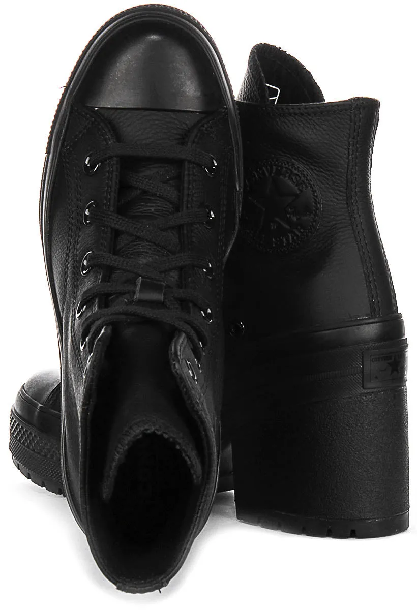 Converse Chuck 70 De Luxe A06145C in schwarzen Lederschuhen Converse