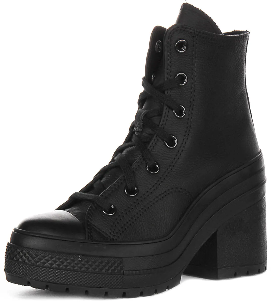 Converse Chuck 70 De Luxe A06145C in schwarzen Lederschuhen Converse