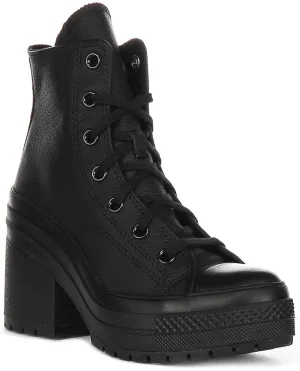 Converse Chuck 70 De Luxe A06145C in schwarzen Lederschuhen Converse