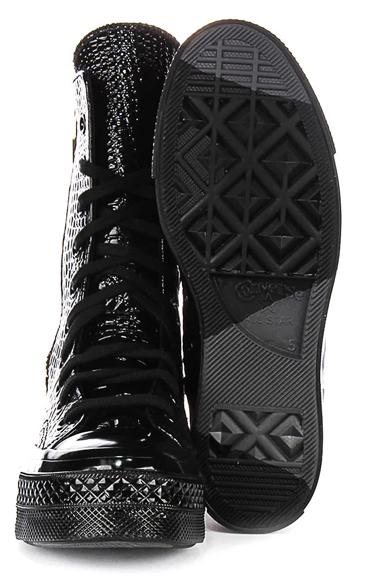 Converse Chuck 70 Plus XH A09381C In Schwarz Krokodilleder Schuhe Converse