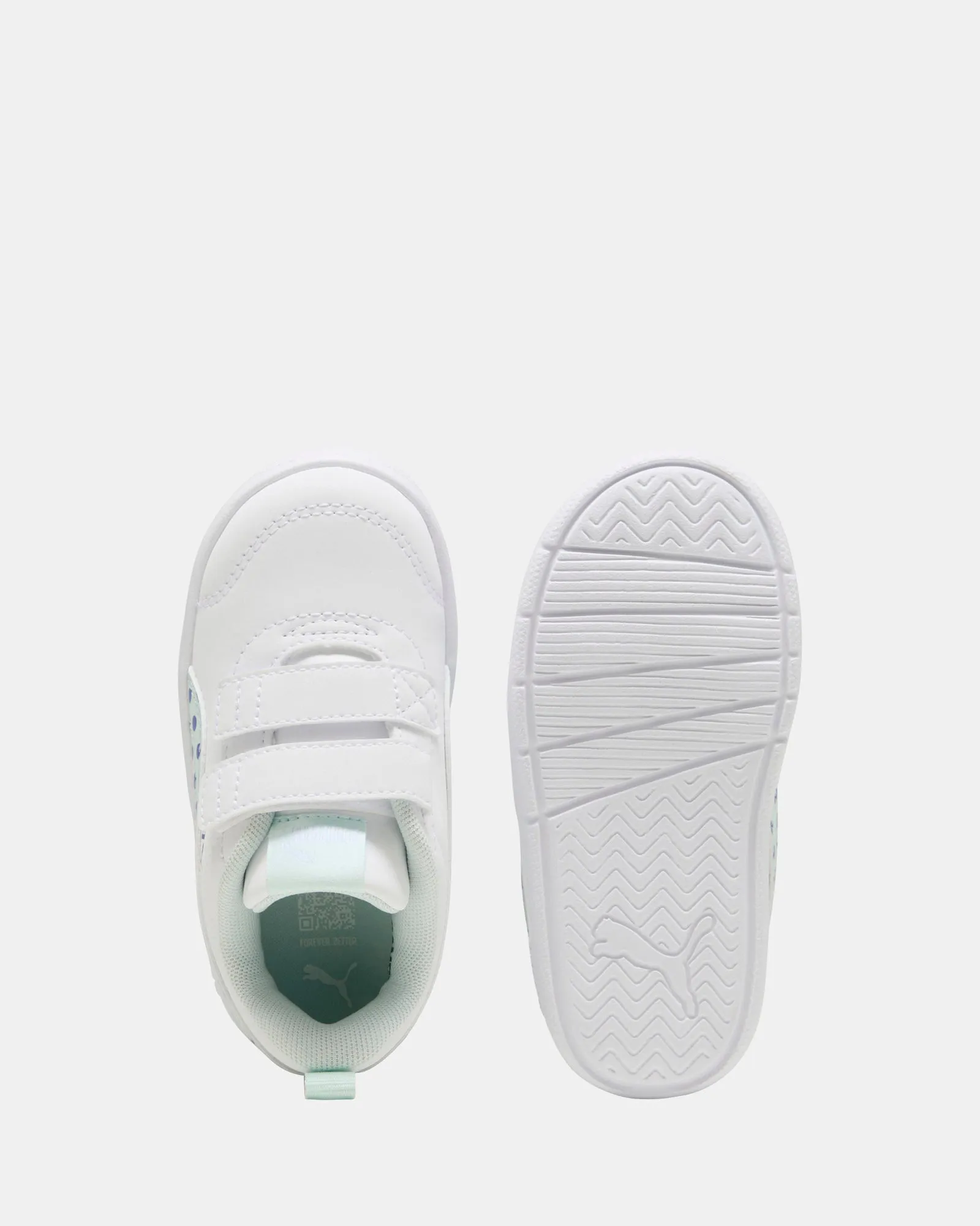 Courtflex V3 Dotty V Inf Weiß/Blau