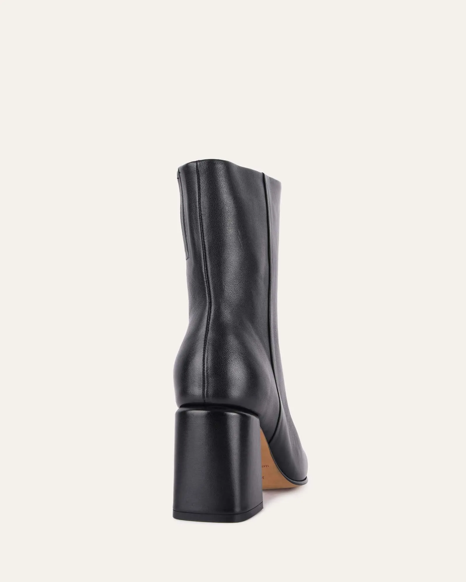 DAKOTA MID ANKLE STIEFEL SCHWARZES LEDER